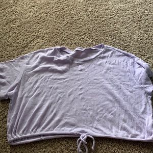 Large, purple, American Eagle Tee w/ tie at the bottom